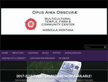 Tablet Screenshot of opusaimaobscurae.org